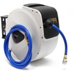 Wiltec - d�vidoir automatique avec tuyau 15 m, 370 x 480 x 200 mm, montage mural, enrouleur de tuyau ...