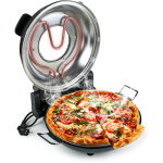 Wiltec - mini four � pizza avec plaque en pierre c�ramique ? 360 x 360 x 180 mm ? 400 �c max. ? avec ...