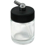 Gobelet � peinture airbrush ? en verre ? avec couvercle et tube plongeur ? 22 cm� ? godet a�rographe ...