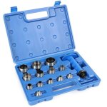 Wiltec jeu d'emporte pi�ces � frapper ? 13 poin�ons creux, 1 poign�e et coffret ? en acier ? t�tes interchange ...