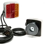 Wiltec - kit eclairage / signalisation magnétique remorque à led - cable 7m50 Wiltec - kit eclairage / signalisation magnétique remorque à led - cable 7m50