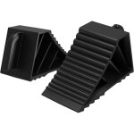Wiltec lot cales de roue pour remorque 2 t max. ? tpr surface rainur�e antid�rapante - 21 x 8, 75 x 10 ...