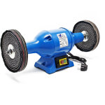 Wiltec - machine  polir 750w avec deux disques de polissage 200mm polisseuse double botier robuste ...