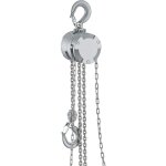 Wiltec ? palan � cha�ne aluminium 500 kg ? hauteur de levage 3 m ? cha�ne g100 r�sistante � la corrosion ...
