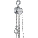 Wiltec palan � cha�ne aluminium charge jusqu'� 250 kg treuil manuel hauteur de levage 3 m g100 palan ...