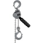 Wiltec - palan � cha�ne manuel � levier vm0. 25 ? 0, 25 t x 1, 5 m ? en aluminium ? hauteur de levage ...