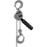 Wiltec palan � cha�ne manuel � levier vm3 ? 3 t x 1, 5 m ? en aluminium ? hauteur de levage standard ...