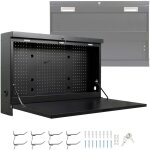 Wiltec - tabli mural pliant ? 912 x 200 x 610 mm ? 50 kg max. ? en acier ? verrouillable ? avec panneau ...
