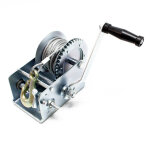 Treuil  cble manuel de halage - en acier galvanis - charge max. 1100 kg - cble 8 m - rapport de transmisio ...