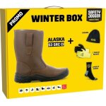 Winterbox botte de scurit en cuir avec doublure chaude safety jogger alaska s3 src ci marron 47