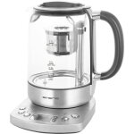 Wk - 122248 bouilloire sans fil, sans bpa, avec cran argent, noir contenance: 1. 7 l - emerio