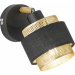 Applique, lampe de chambre, lampe de cuisine, applique avec spot orientable, moderne, acier textile, ...