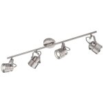 Wofi - lampe plafonnier vintage plafonnier orientable plafonnier industriel vintage, mtal nickel mat, ...