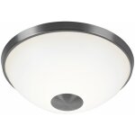 Wofi - plafonnier rond blanc salon plafonnier led plafonnier moderne, nickel mat, 1x led 11w 820lm blanc ...
