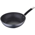 Wok 28x8, 0cm avec couvercle en aluminium forg home edition bgmp - 3289 - bk masterpro