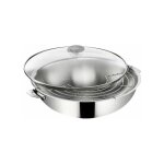 Wok 30cm avec couvercle en verre - lagostina - 12138042230