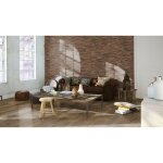 Woodflooring - parement bois recycle kempas huile brown 10x180x495 : revetement mural huil brun