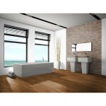 Woodflooring - plaquette de parement bois recycle kempas huile blanchi luz 10x180x495 fsc100%