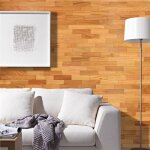 Parement bois doussi revtement mural 200mm 1m