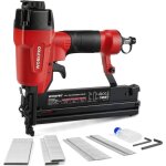 Workpro - agrafeuse pneumatique multifonctionnelle 2 en 1, 18ga, cloueuse pneumatique avec 300 agrafes ...