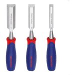Workpro ? ciseaux � bois en cr - v 3 pi�ces ? poign�e bi - mati�re ? tailles 13, 19, 25 mm pour menuiserie ...