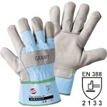 Gants de protection leipold doehle 1574 cuir vachette grain en 388 risques mecaniques 2133 taille 8 ...