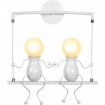 Wottes - applique murale cratif e27 luminaire moderne industriel pour chambre d'enfant couloir loft ...
