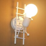 Wottes - applique murale industrielle lamp murale cr�atif en m�tal e27 noir pour bar caf� restaurant ...