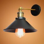 Applique murale vintage industrielle lamp murale en forme chapeau en mtal luminaire murale rglable ...