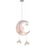 Led suspension luminaire moderne lustre lune toiles lumire plafonnier avec 5 ampoules 32cm lumire ...