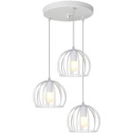 Wottes - lustre suspension moderne lampe suspension salon e27 lampe abat - jour de plafond en m�tal pour ...