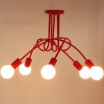 Wottes - plafonnier moderne e27 luminaire plafonnier créatif lampe de plafond métal pour salon chambre ... Wottes - plafonnier moderne e27 luminaire plafonnier créatif lampe de plafond métal pour salon chambre ...