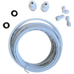 Kit lyre arrivee d'eau : tuyau (6m) + raccords ukt001 (125878 - 24332) (484000008590, c00379990) rfrigrateur ...