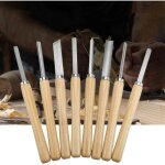 Hofuton ensemble de tournage ciseau  bois, 8 pcs ensemble de burin  bois outils de tournage gouge  ...