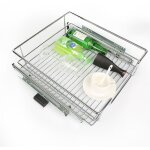 Wyctin - hofuton tiroir t�l�scopique panier de rangement coulissant en acier pour placard de 41cm