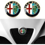 X 74mm badge alfa romeo gt 147 159 brera mito giulietta giulia capot