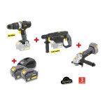 Fartools - x - fit pack gros oeuvre 3 machines 18v + 2 batteries 18v 3. 0ah : perceuse percu / visseuse ...