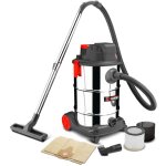 X - performer - aspirateur eau et poussi�res rechargeable 20v avec moteur � induction - 30l inox livr� ...