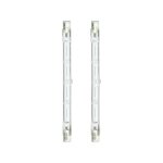 Xanlite - lot de 2 ampoules halognes culot r7s, 118mm, 2200 lumens, quivalence 138 w, 2900 kelvins, ...