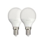 Lot de 2 ampoules led p45 - culot e14 - classique - pack2ev470pcw - xanlite