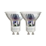 Xanlite - lot de 2 ampoules smd led, culot gu10, 520 lumens, quivalence 75w, 2700 kelvins, blanc chaud ...