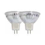 Xanlite - lot de 2 ampoules smd led spot mr16, culot gu5. 3, 345 lumens, conso. 5w (eq. 35w), 4000k, ...