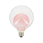 Xanlite - ampoule d�co led, double verre rose, g125, culot e27, 4w cons. 2700k blanc chaud - rfdeb125dvpink ...
