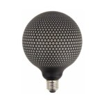 Xanlite - ampoule d�co led filament, aspect point noir, g125, culot e27, 6w cons. 1800k blanc chaud - ...