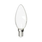 Xanlite - ampoule filament led flamme opaque, culot e14, 250 lumens, conso. 4 w (eq. 25 w), 4000k, blanc ...