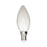 Xanlite - ampoule filament led flamme opaque dimmable culot e14, 470 lumens, blanc neutre - rfv470focwd ...