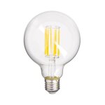 Xanlite - ampoule � filament led g95, culot e27, 4, 9w (eq. 75w), 1055 lumens, blanc chaud, classe a ...