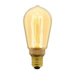 Xanlite - ampoule led dco hologramme edison au verre ambr, culot e27, 4w cons. , 200 lumens, lumire ...