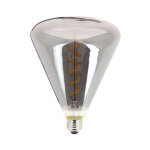 Xanlite - ampoule led dco triangle au verre fum, culot e27, 4w cons. , 200 lumens, lumire blanc chaud ...