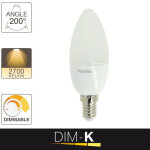 Ampoule led flamme, culot e14, 6w cons. (40w eq. ), lumi�re blanc chaud - sv40fds - xanlite